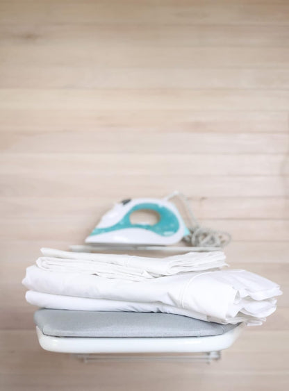 Wall-mounted ironing board with aluminum cover 