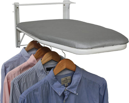 Wall-mounted ironing board with aluminum cover 