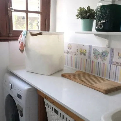 Square Fabric Laundry Basket
